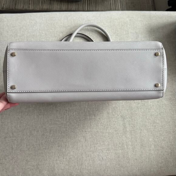 Kate Spade New York Charlotte Street Reena Tote Bag in Stone Ice Gray Purse - Picture 9 of 10